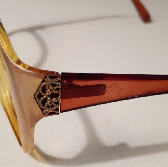 Beautiful Rare Vintage Viennaline Champagne Eyeglass Frame  NOS  Germany - Picture 3 of 7